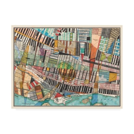 Nikki Galapon 'Modern Map Of Montreal' Canvas Art,14x19